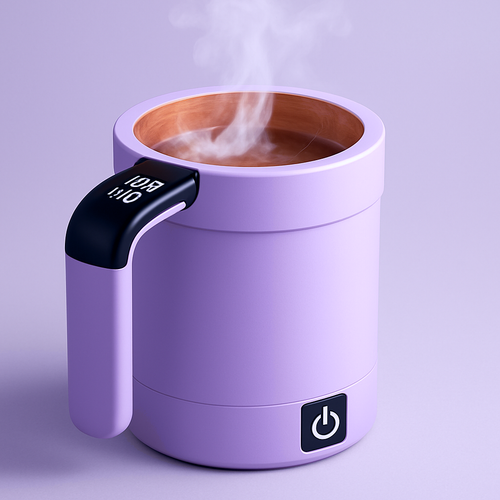 Vaso agitador automático, mezclador magnético recargable.